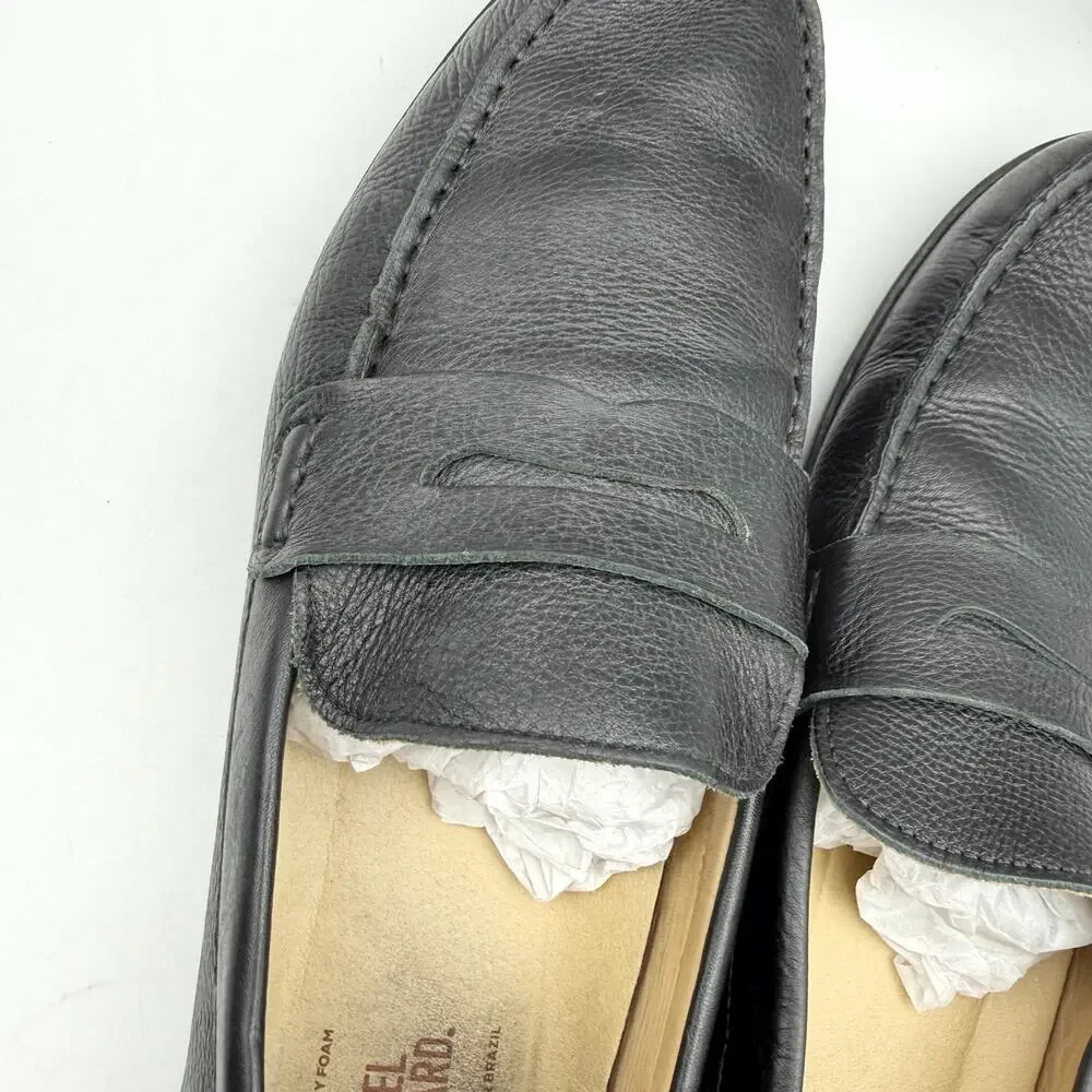 Samuel Hubbard Mens Free Spirit Loafers LEFT 12 Wide RIGHT 12 M Black Leather